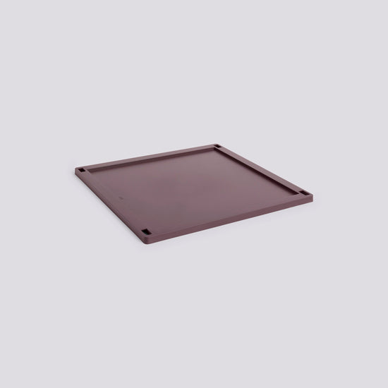 HAY COLOUR CRATE LID PLASTIC - LARGE SQUARE - BORDEAUX