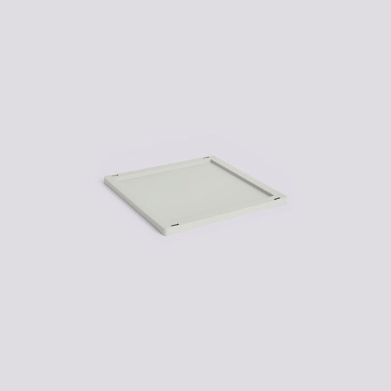 HAY COLOUR CRATE LID PLASTIC - MEDIUM SQUARE / CUBE - GREY