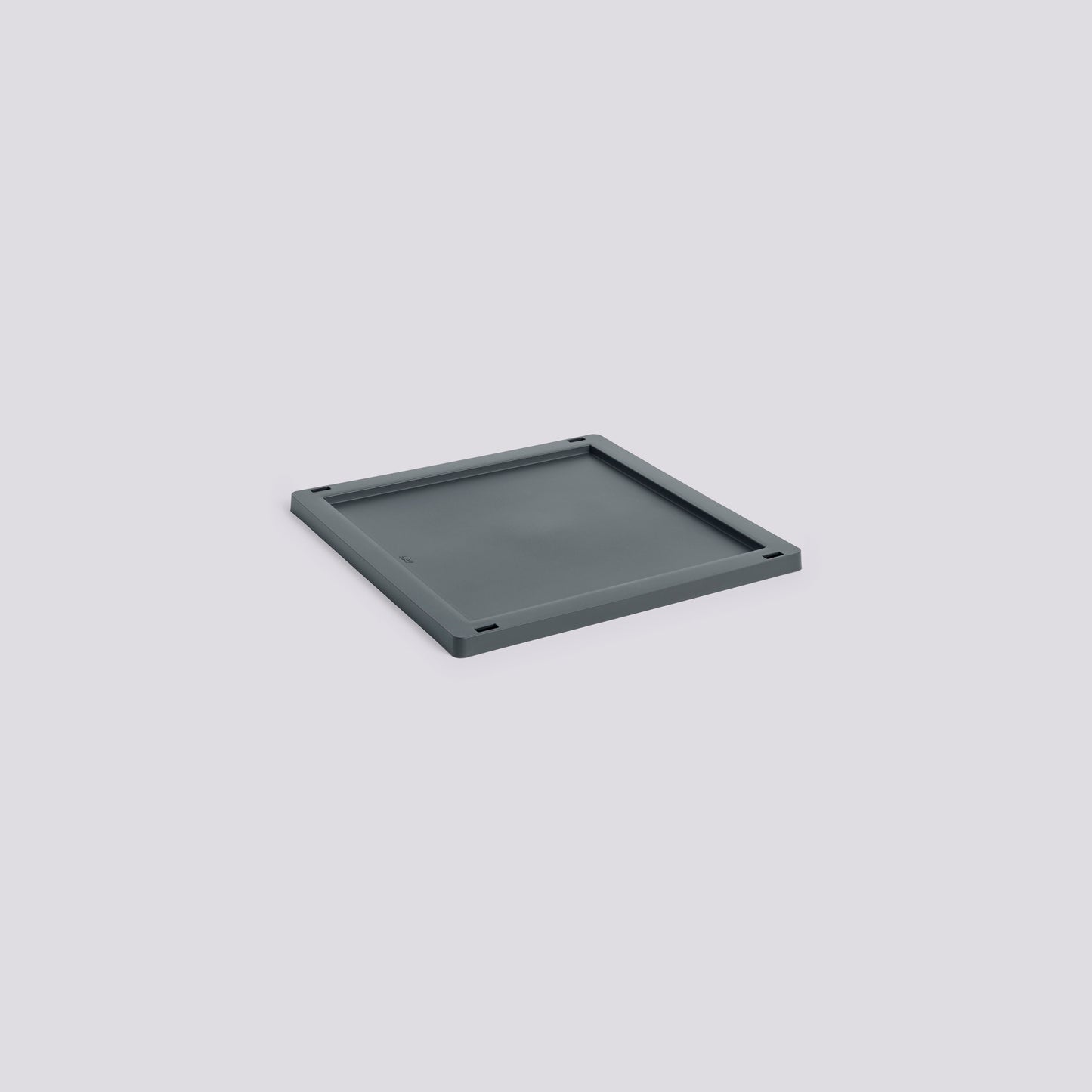 HAY COLOUR CRATE LID PLASTIC - MEDIUM SQUARE / CUBE - CHARCOAL