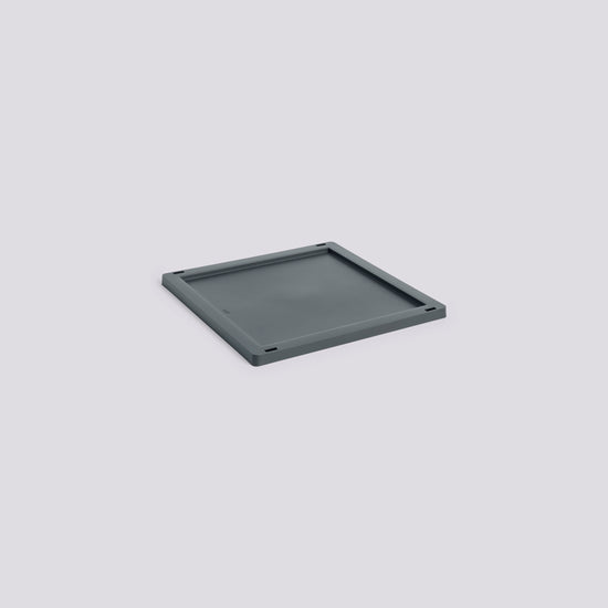 HAY COLOUR CRATE LID PLASTIC - MEDIUM SQUARE / CUBE - CHARCOAL