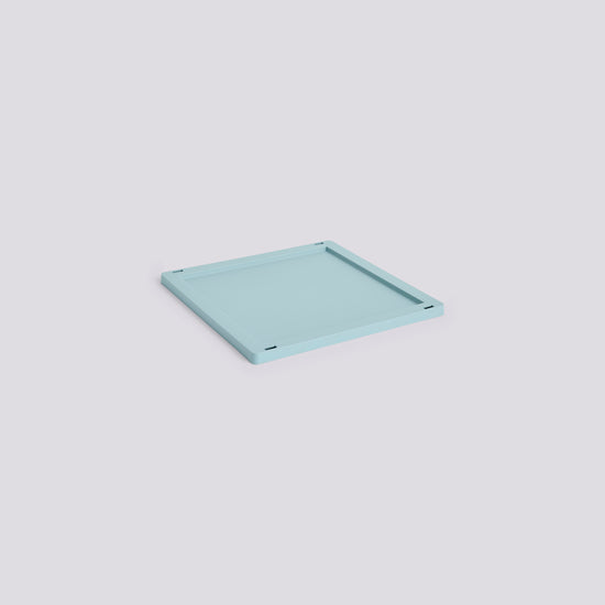 HAY COLOUR CRATE LID PLASTIC - MEDIUM SQUARE / CUBE - DUSTY BLUE