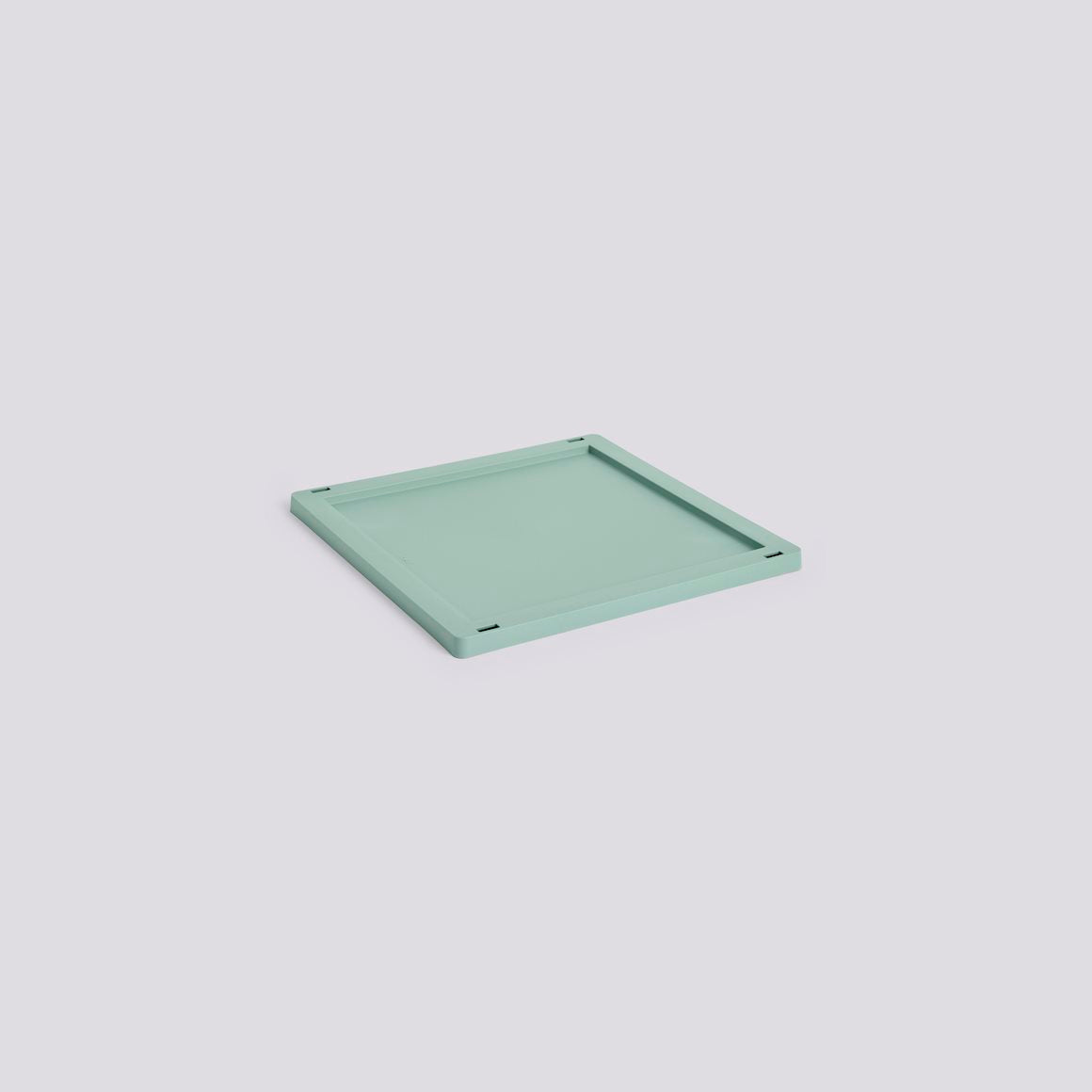 HAY Colour Crate Lid Plastic - Medium / Cube - Sage Green