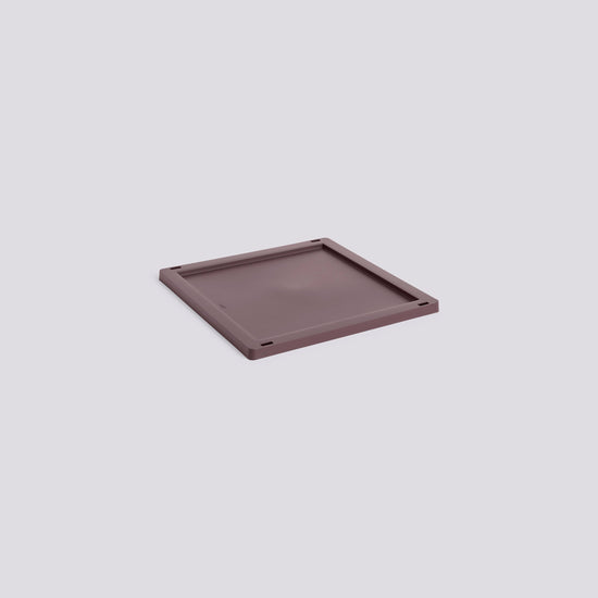 HAY COLOUR CRATE LID PLASTIC - MEDIUM SQUARE / CUBE - BORDEAUX