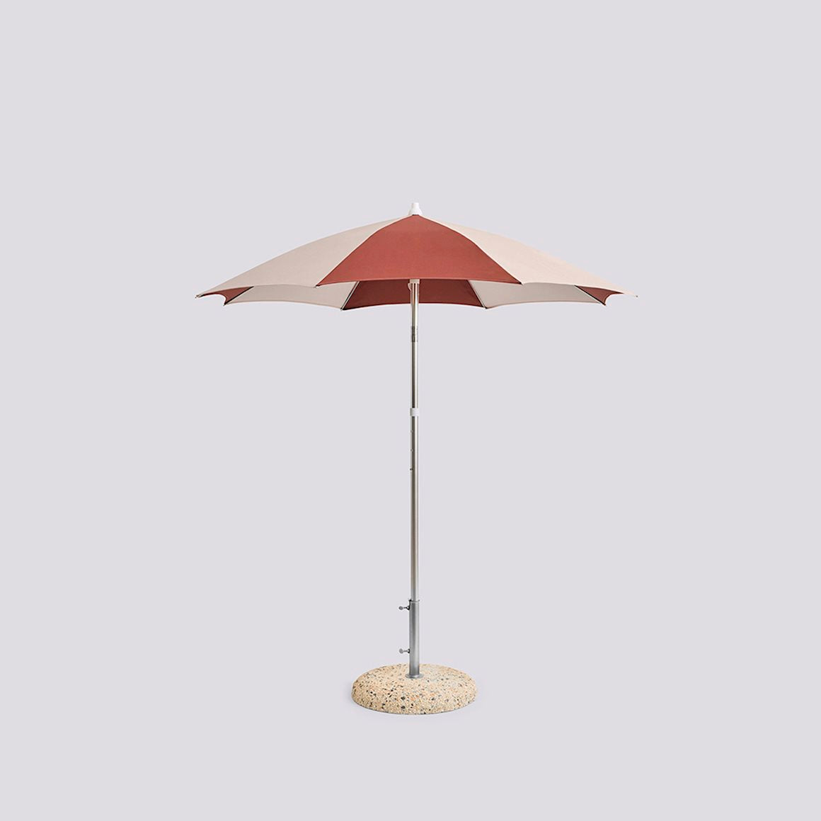 Terrazza Parasol - Octagon - Off-White & Burgundy