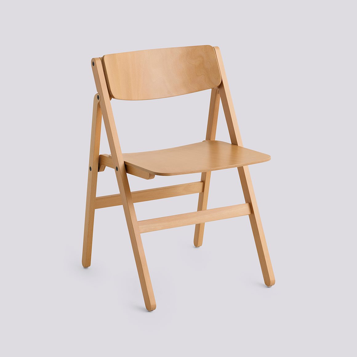 Backflip Chair - Golden semi-transparent lacquered beech