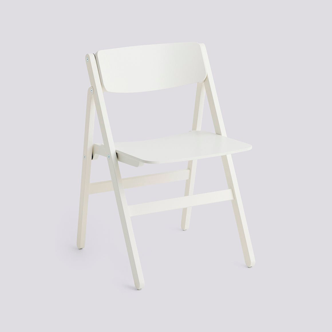 Backflip Chair - Cream white lacquered beech