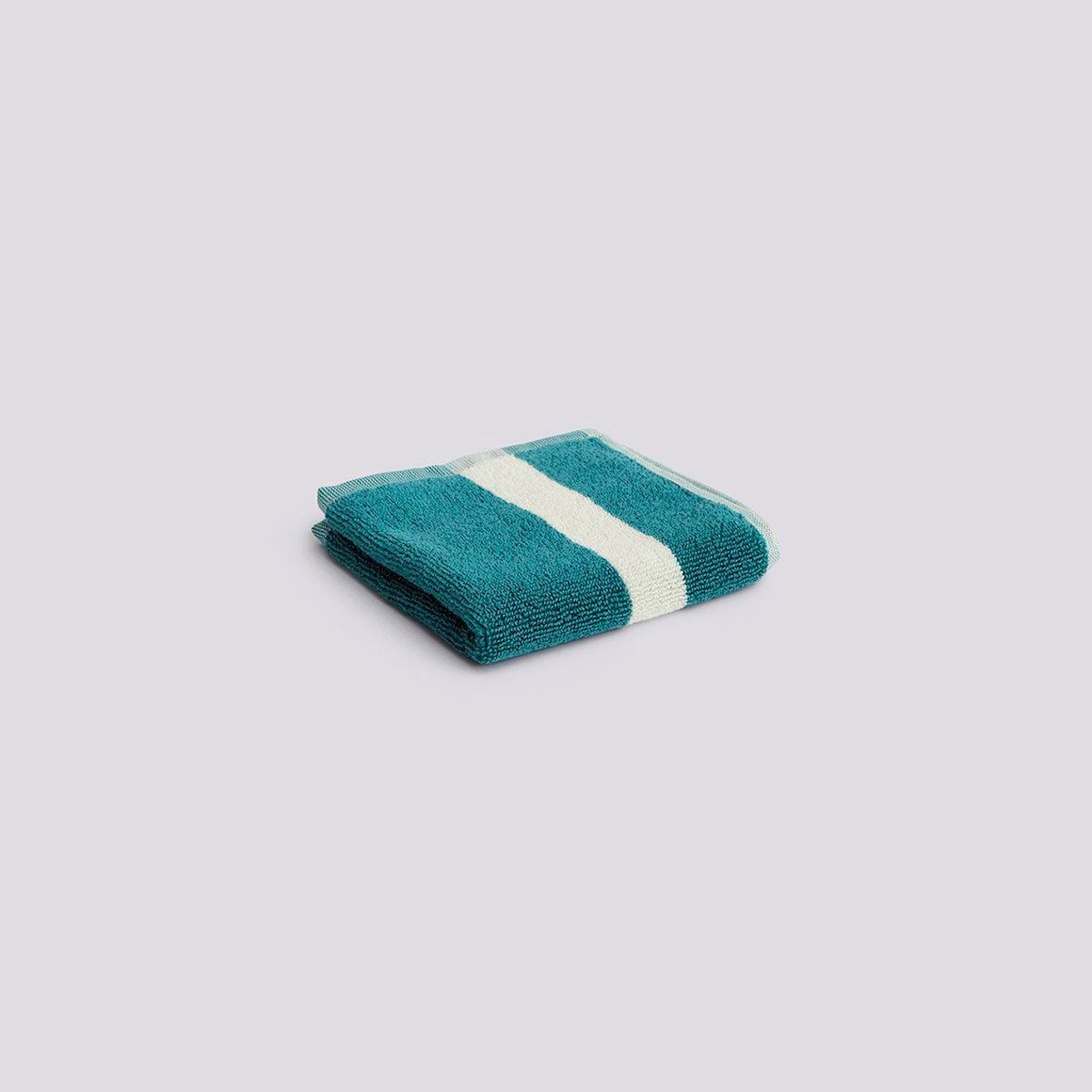 Stripe Wash Cloth - W30 x L30 - Petrol Blue