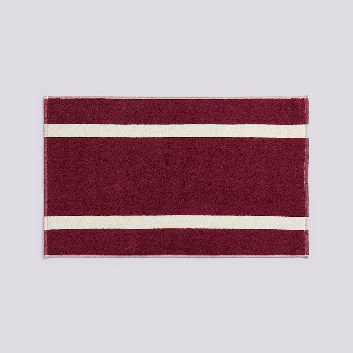 Stripe Bath Mat - W50 x L80 - Burgundy