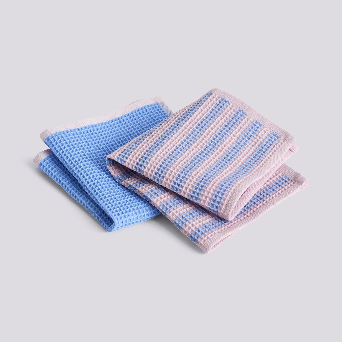 Organic Canteen Dish Cloth - Set of 2 - Sky Blue & Pink Mix
