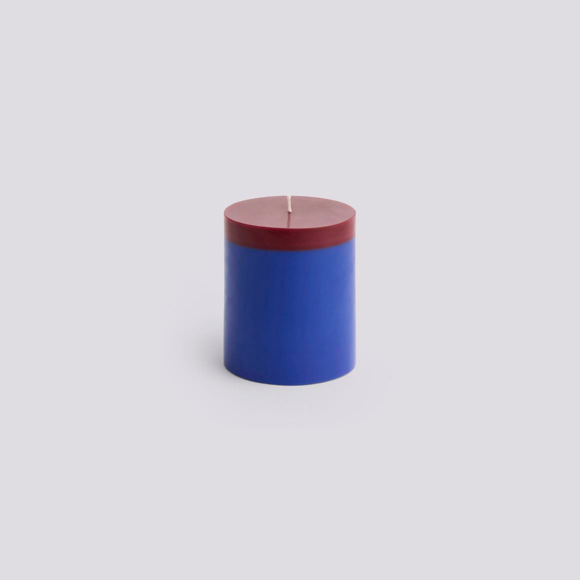 Silo Candle - Medium - Royal Blue & Bordeaux