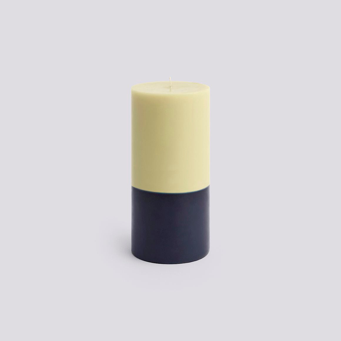 Silo Candle - Large - Lime White & Midnight Blue