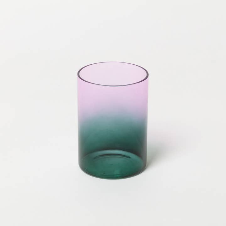 Gradient Glasses - Two Tone - Lilac & Teal - Set of 2
