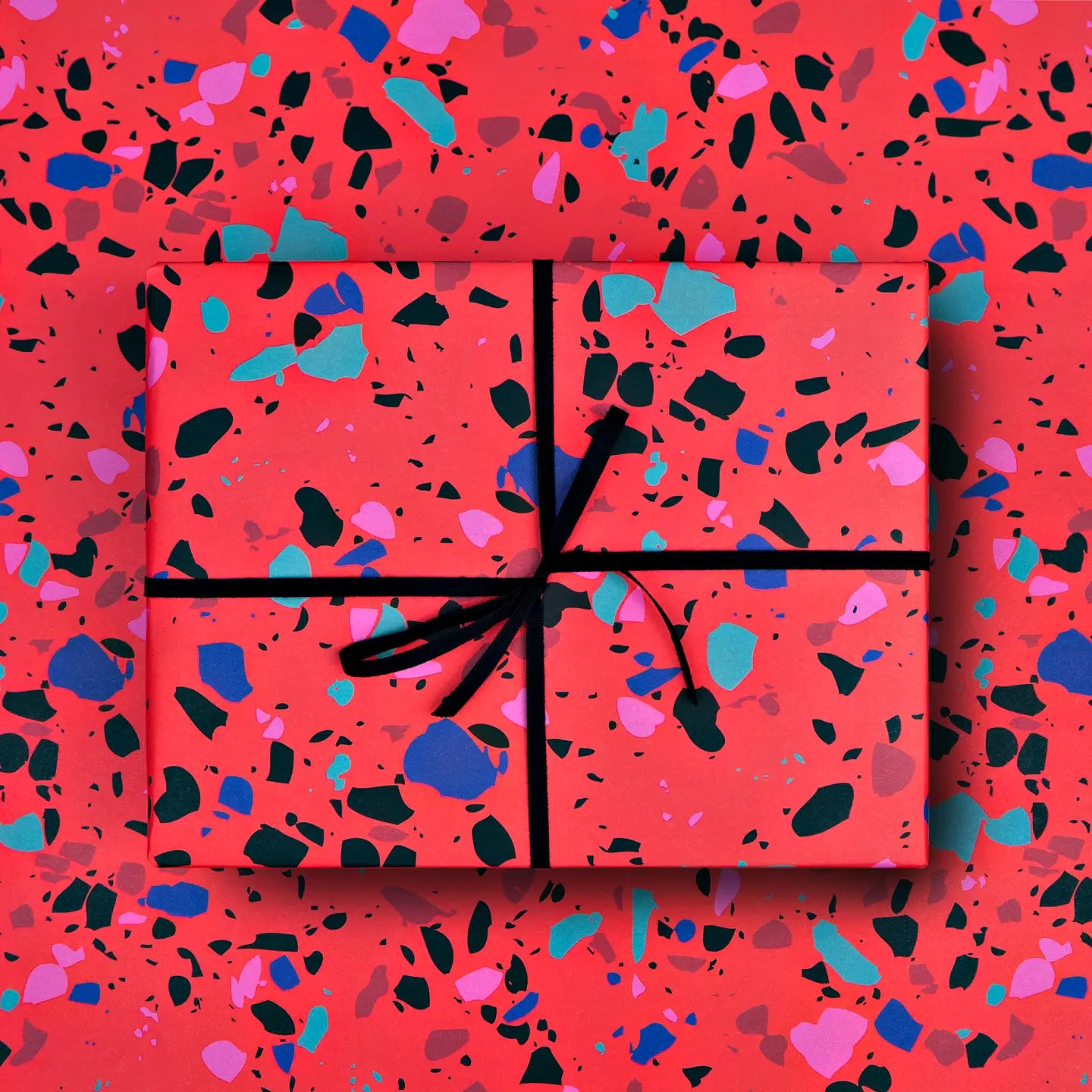 Red Terrazzo Gift Wrap