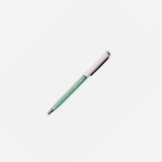 BALLPOINT PEN - SOFT PINK & GREEN