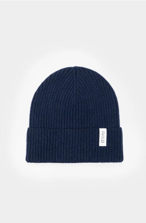 MARCELLO - Recycled Cashmere Hat - Blackberry Blue