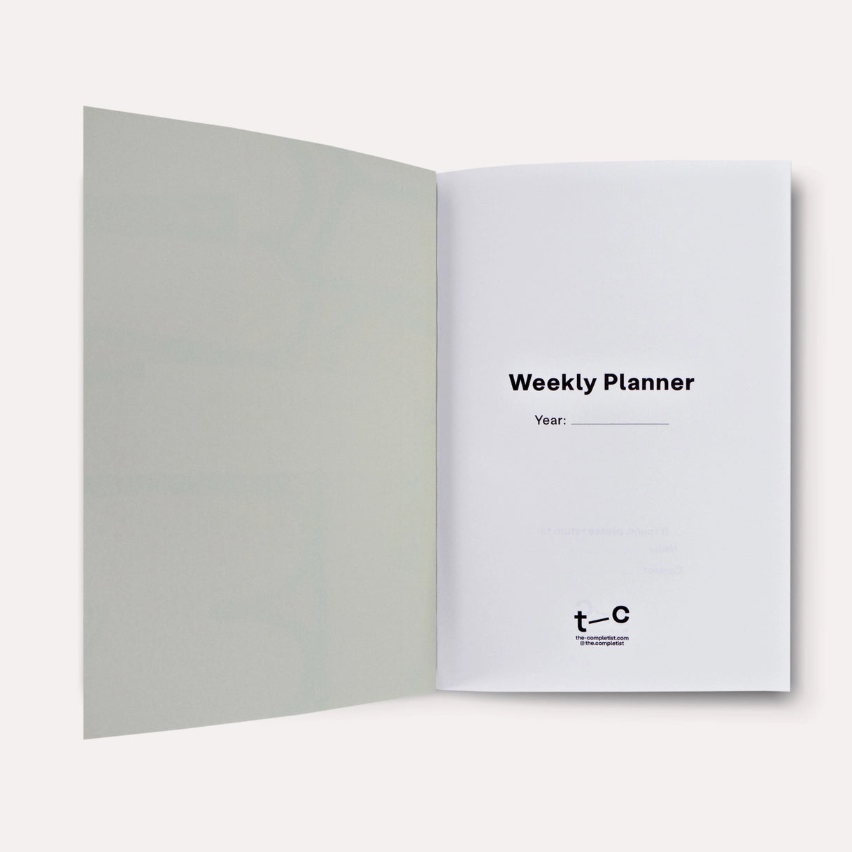Hinoki Undated Weekly Planner Book
