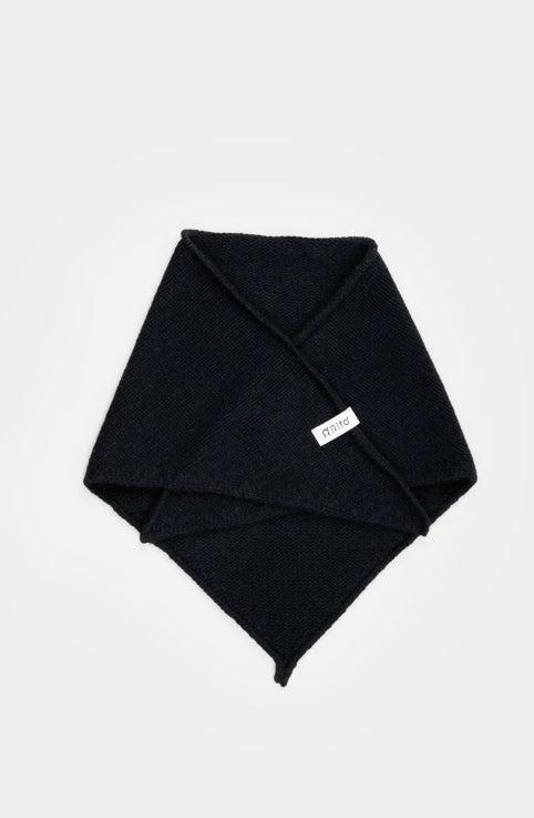 MASHA - Recycled Cashmere Bandana - Slate Black