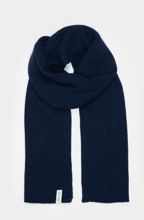 FEDERICO - Recycled Cashmere Scarf - Blackberry Blue