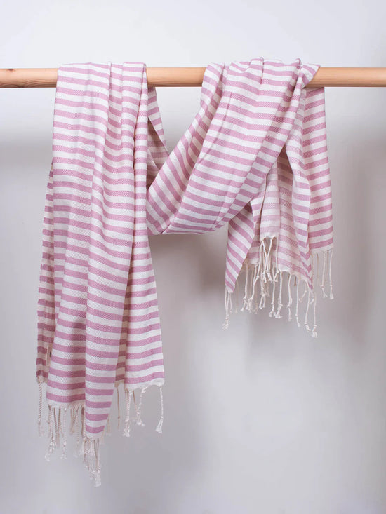 Sorrento Hammam Towel - Vintage Pink