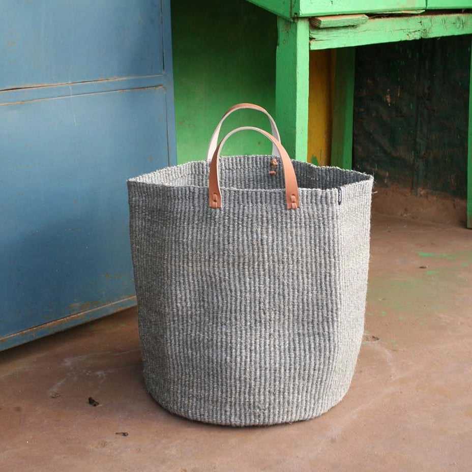 Kiondo Market Basket - Light Grey - Large