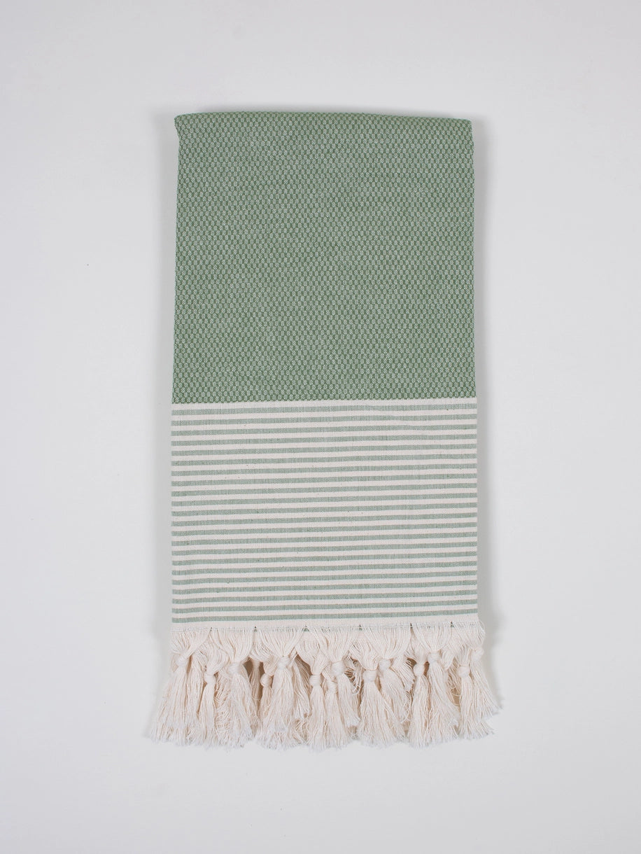 Amalfi Cotton Hammam Towel - Olive