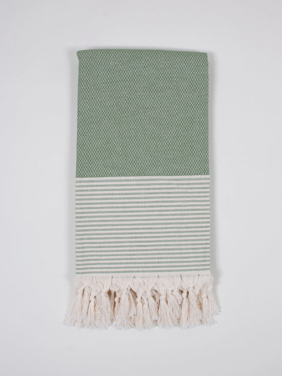 Amalfi Cotton Hammam Towel - Olive