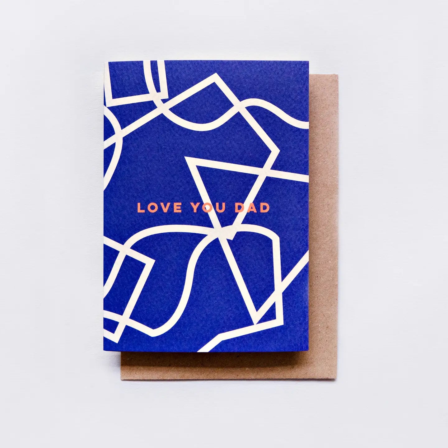 Love You Dad Graphic Shapes Card