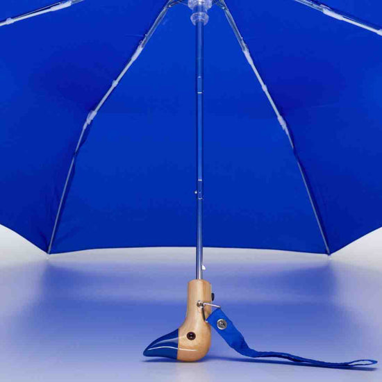 Royal Blue Compact Wind Resistant Duckhead Umbrella