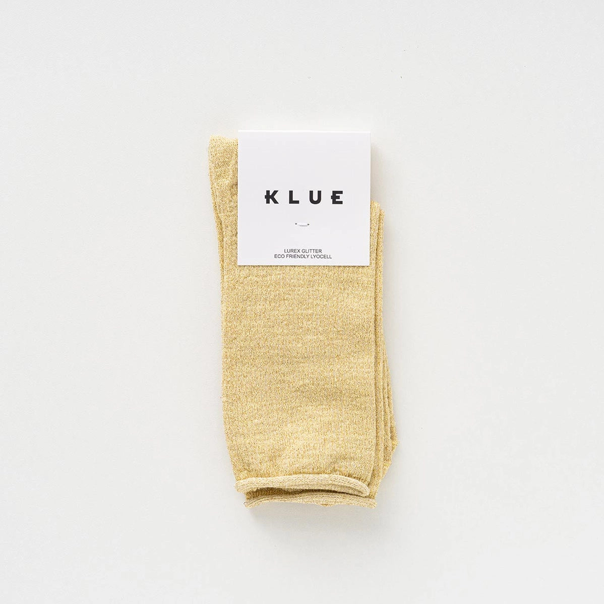Glitter Lurex Socks in Eco-Friendly Lyocell - Lemon