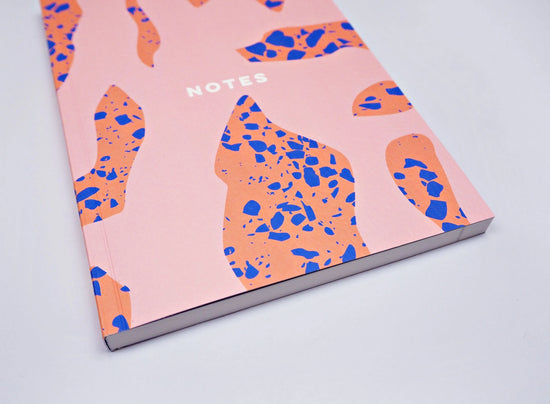 Terrazzo Shapes Lay Flat Notebook