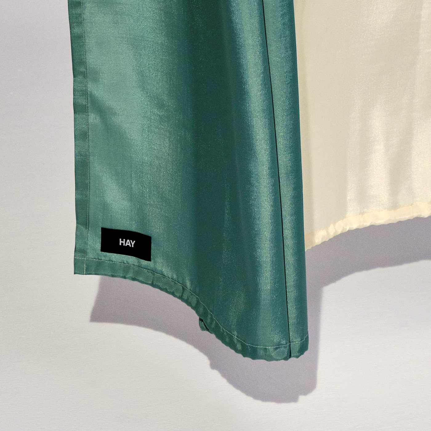 CHECK SHOWER CURTAIN - GREEN