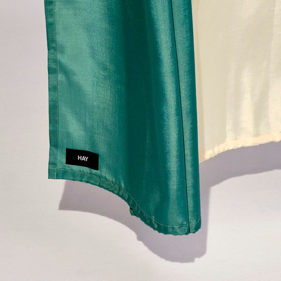 CHECK SHOWER CURTAIN - GREEN