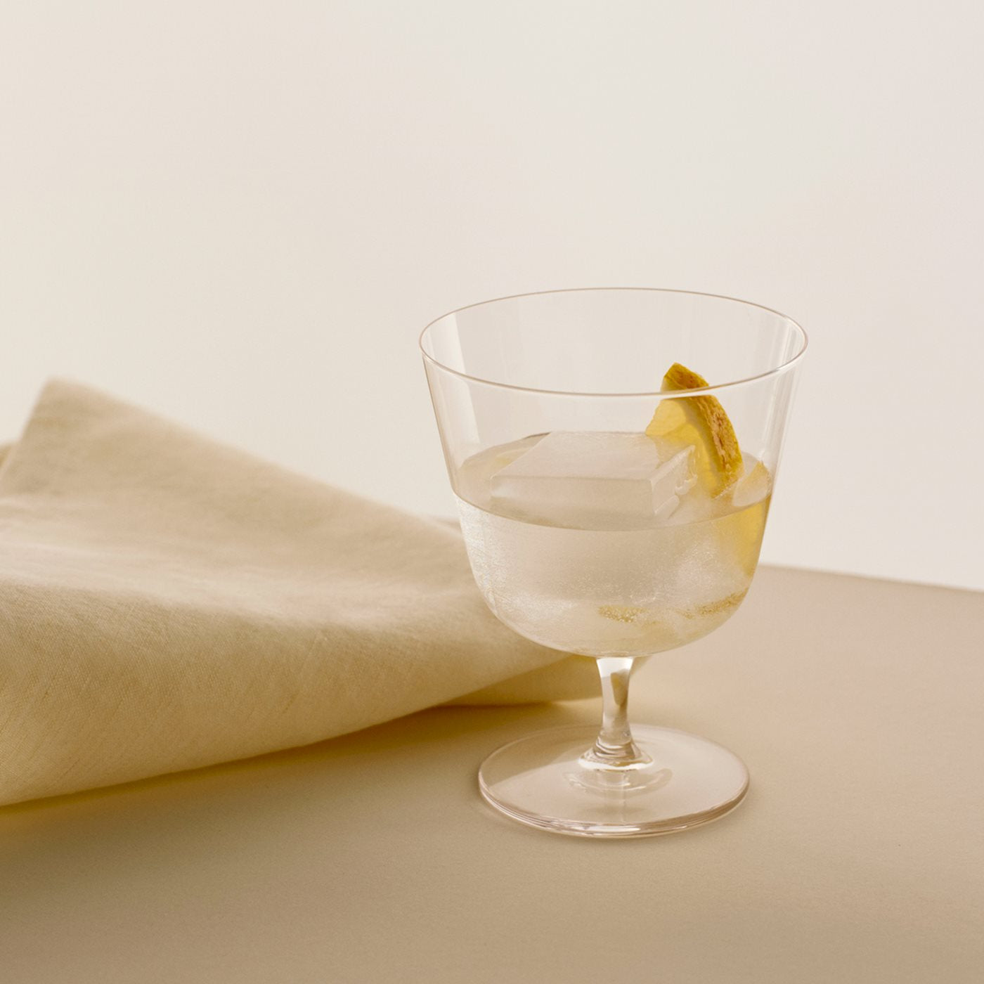 Curve Stem Glass - Set of 2 - Small - Clear
