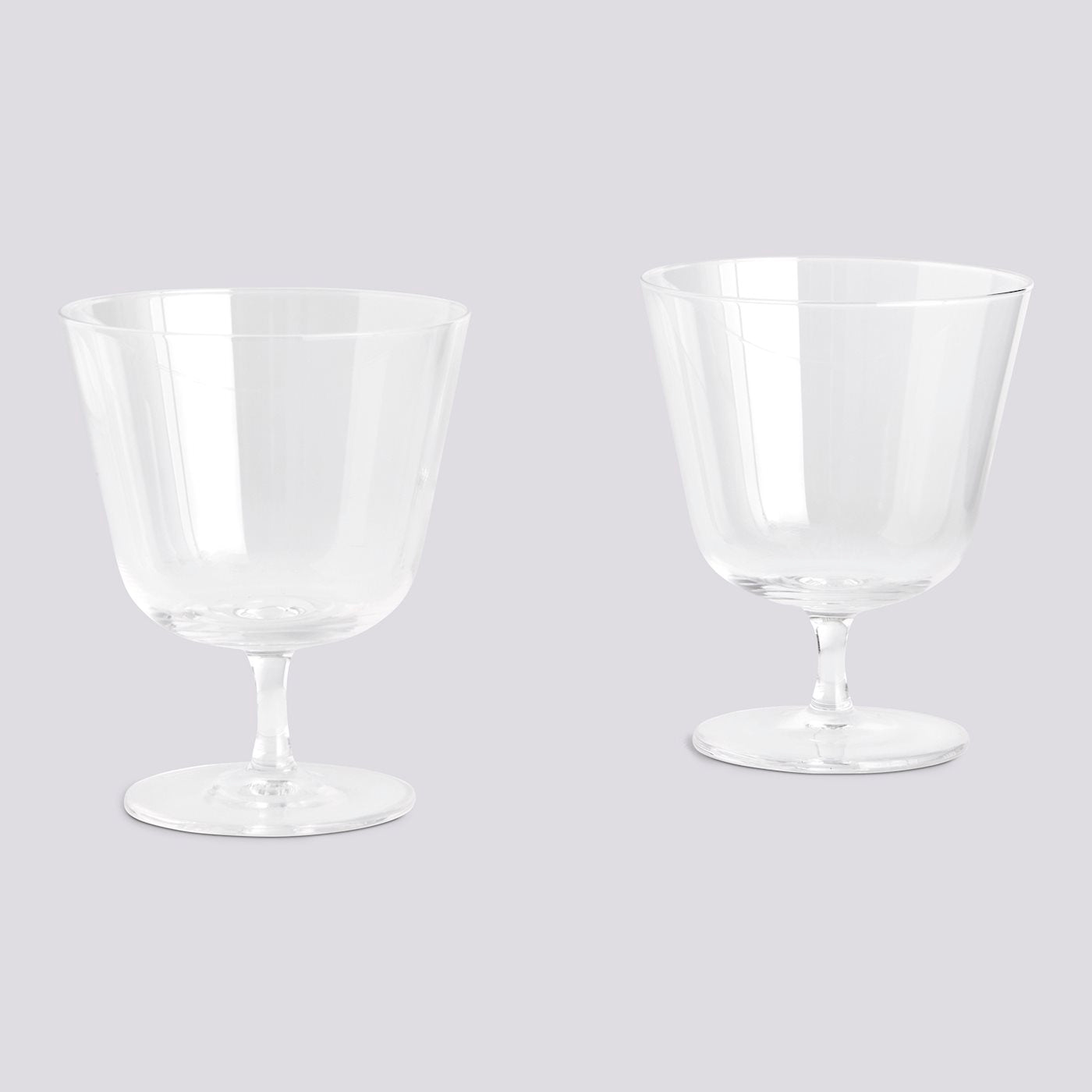 Curve Stem Glass - Set of 2 - Small - Clear