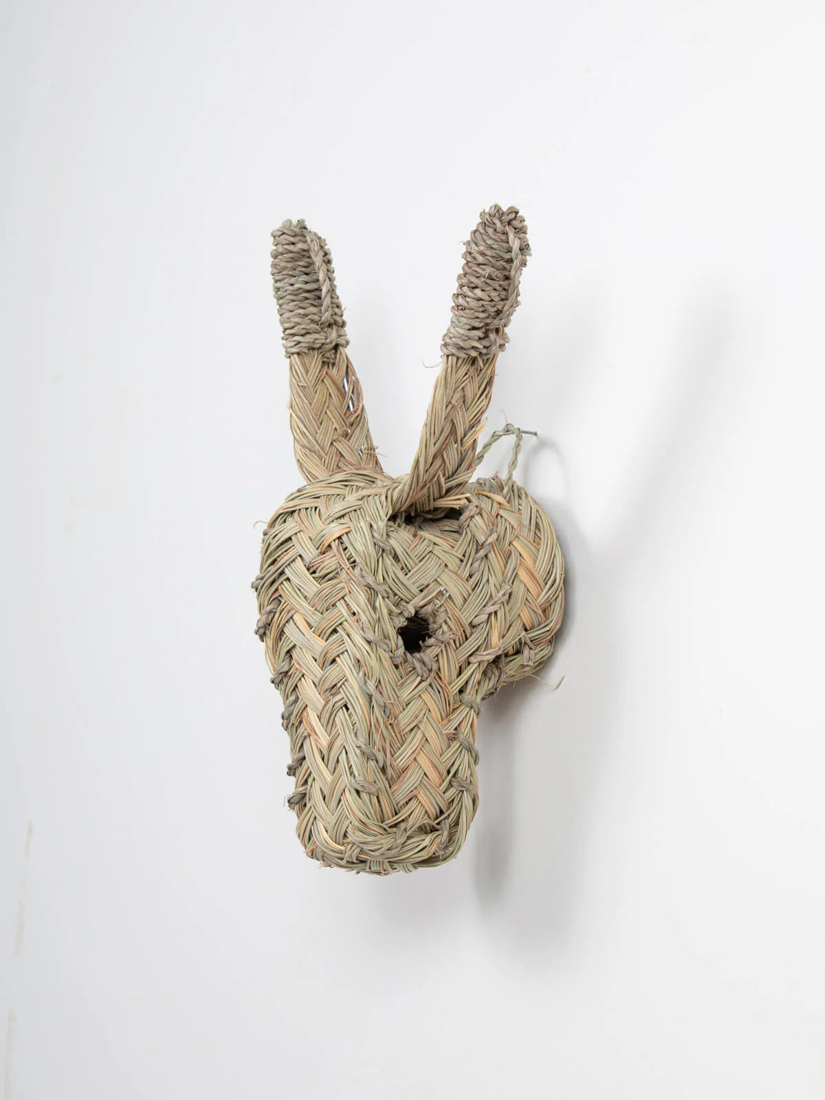 Mini Woven Animal Head - Donkey
