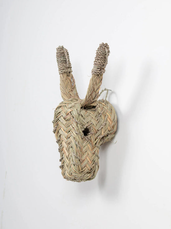 Mini Woven Animal Head - Donkey