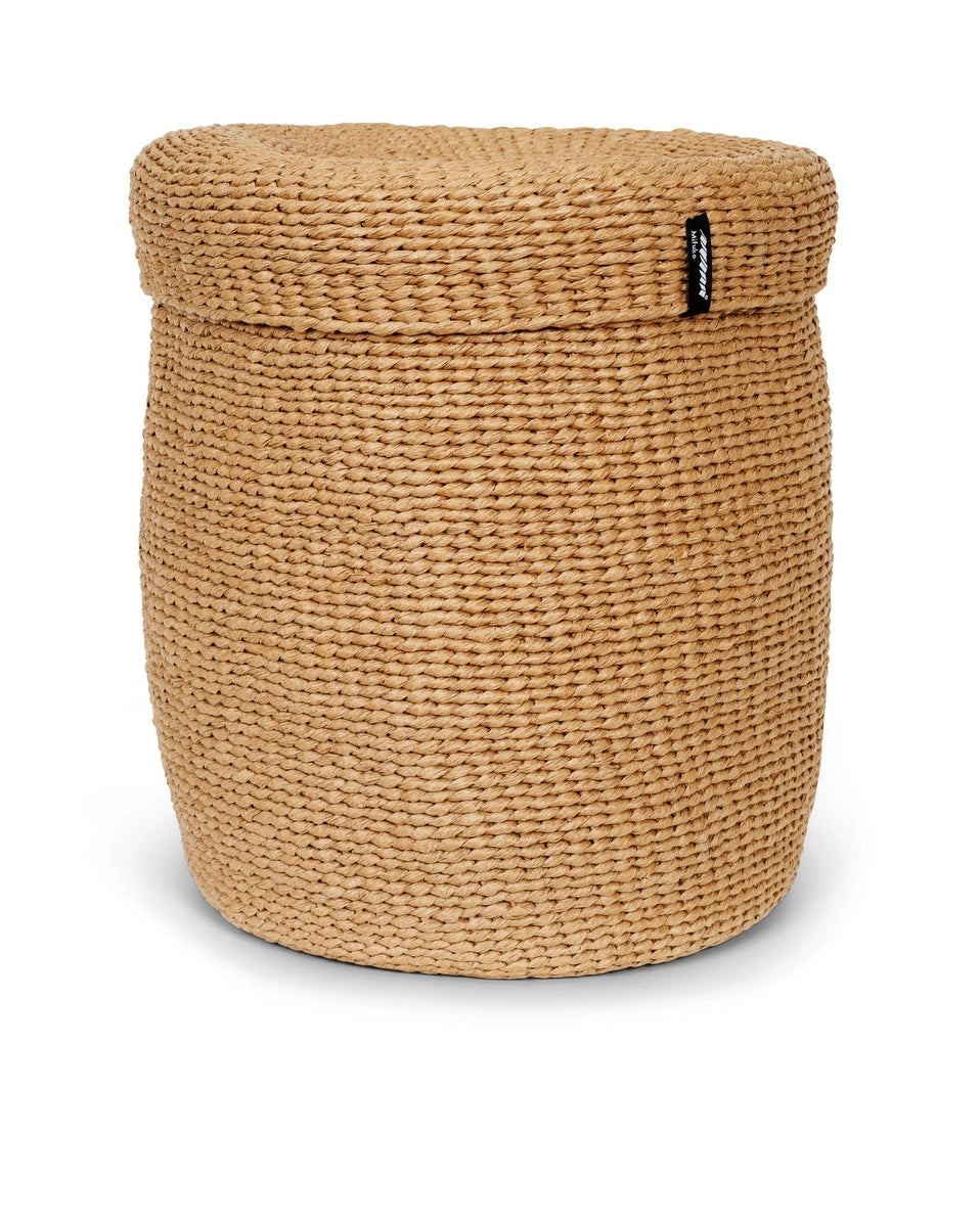 Kiondo Basket with Lid - Brown - Large