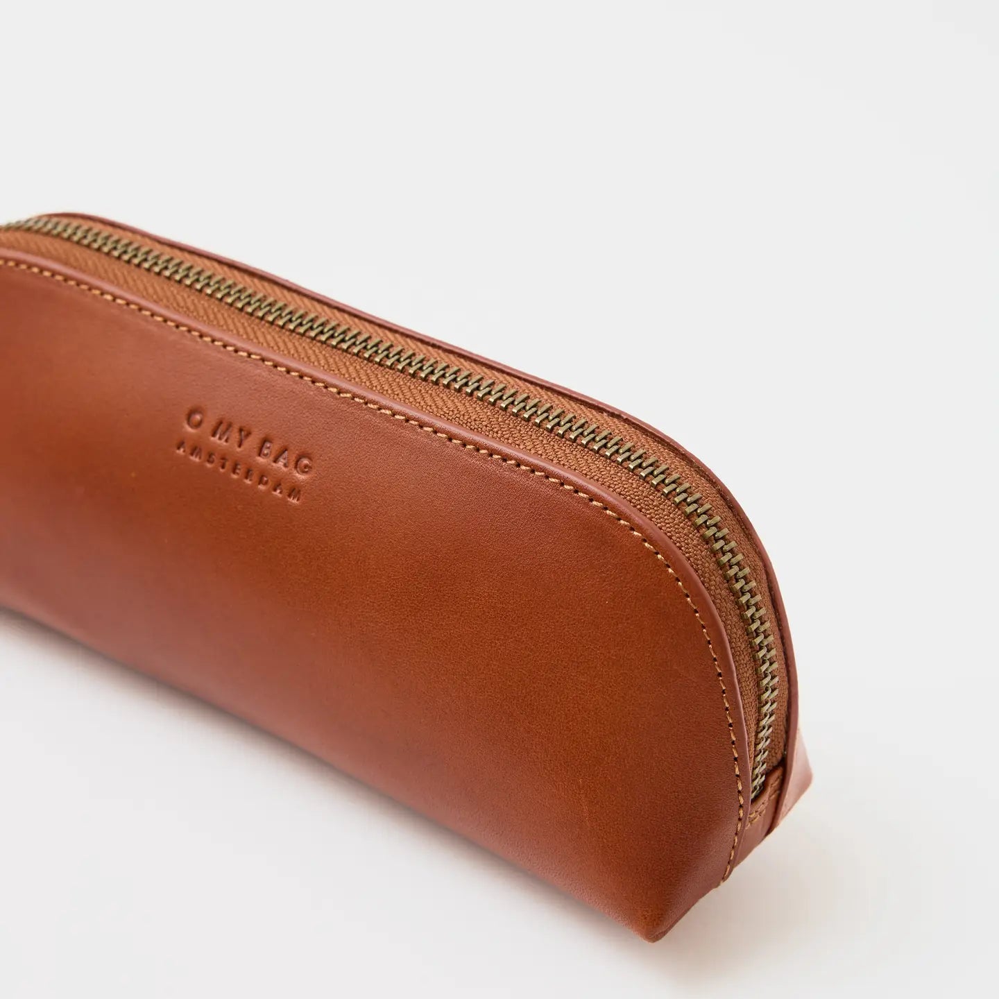 Pencil Case Large - Cognac Classic Leather