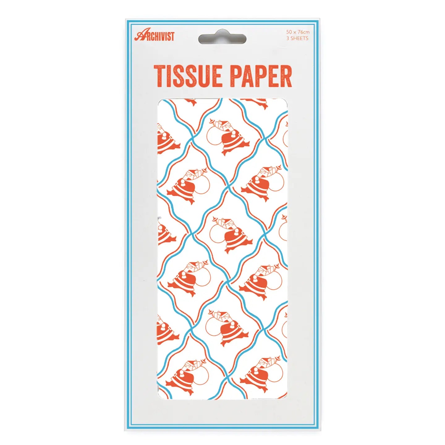 Santa Wrap - Christmas - Tissue Paper (3 Sheets)