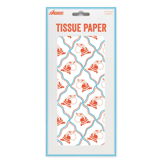 Santa Wrap - Christmas - Tissue Paper (3 Sheets)