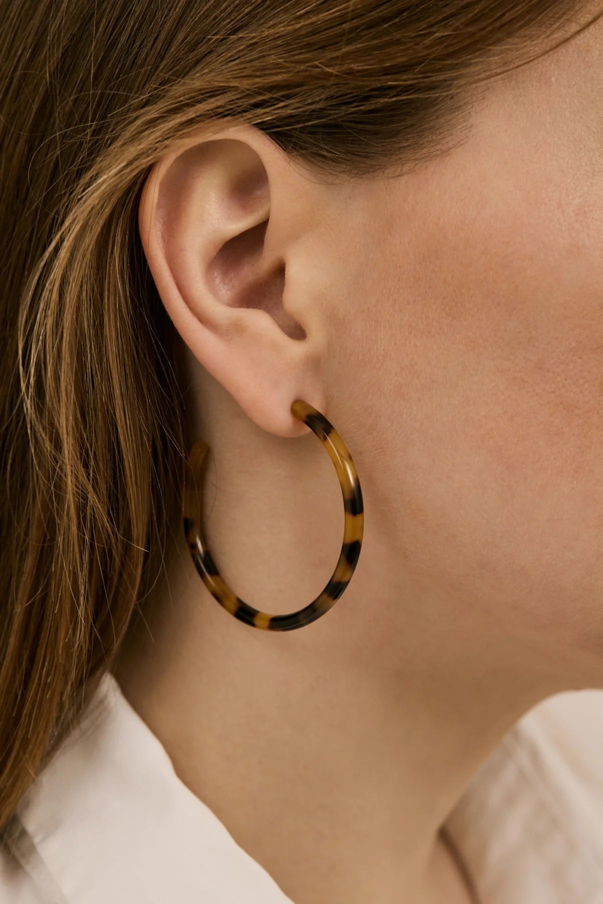 Large Loop Earrings - Dark Cheetah