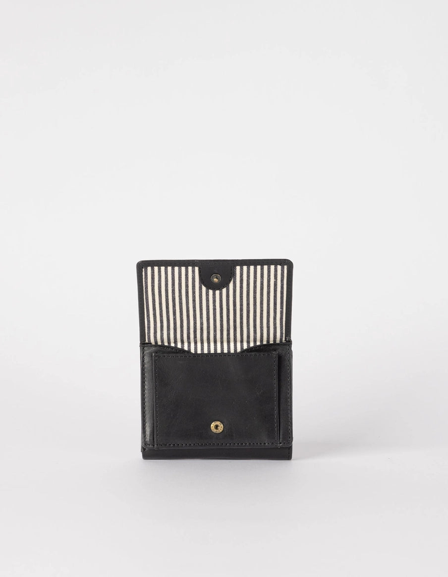 Ollie Wallet - Black Classic Leather