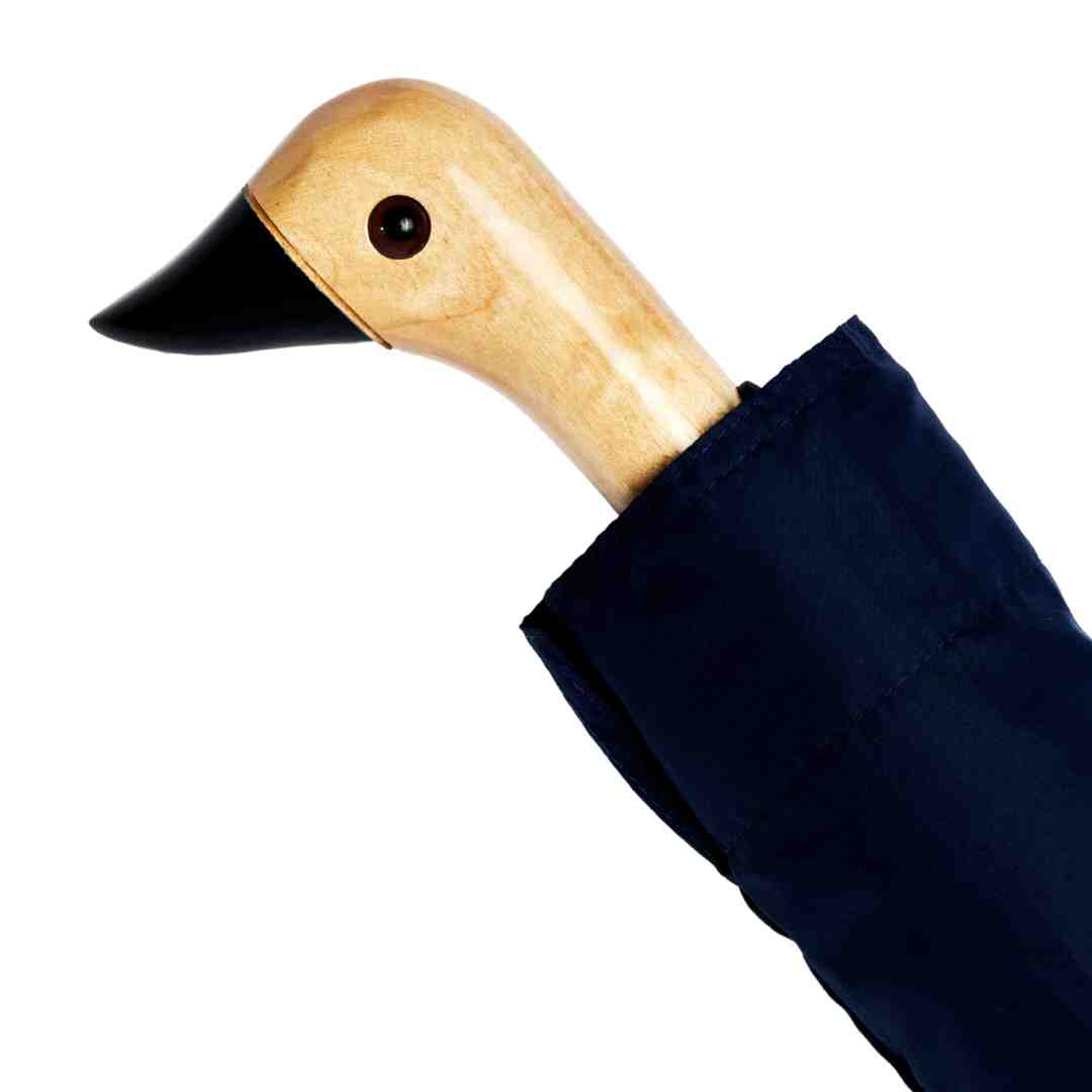 Navy Wind Resistant Eco-Friendly Duck Umbrella
