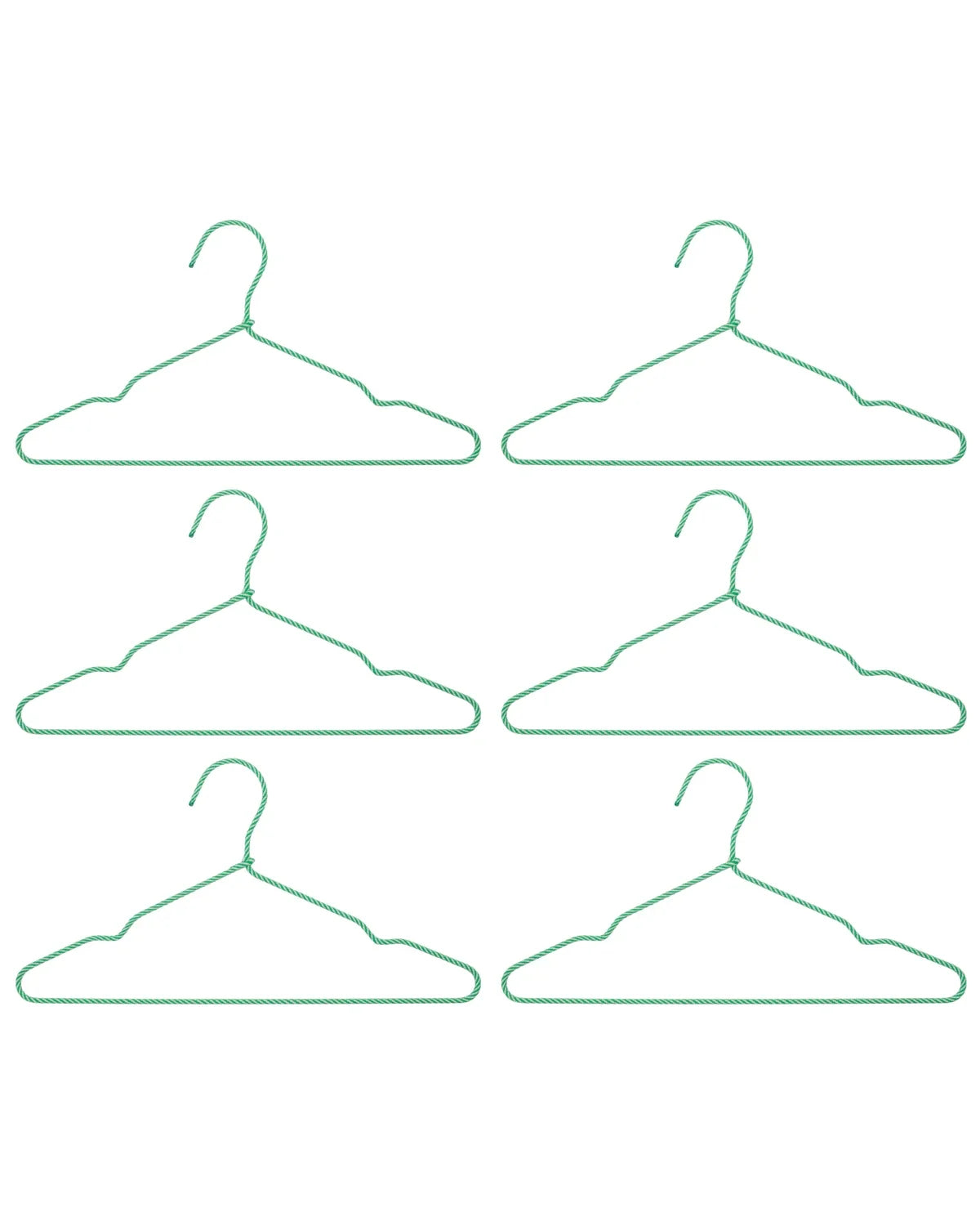 Hanger Wire - Set of 6 - Green