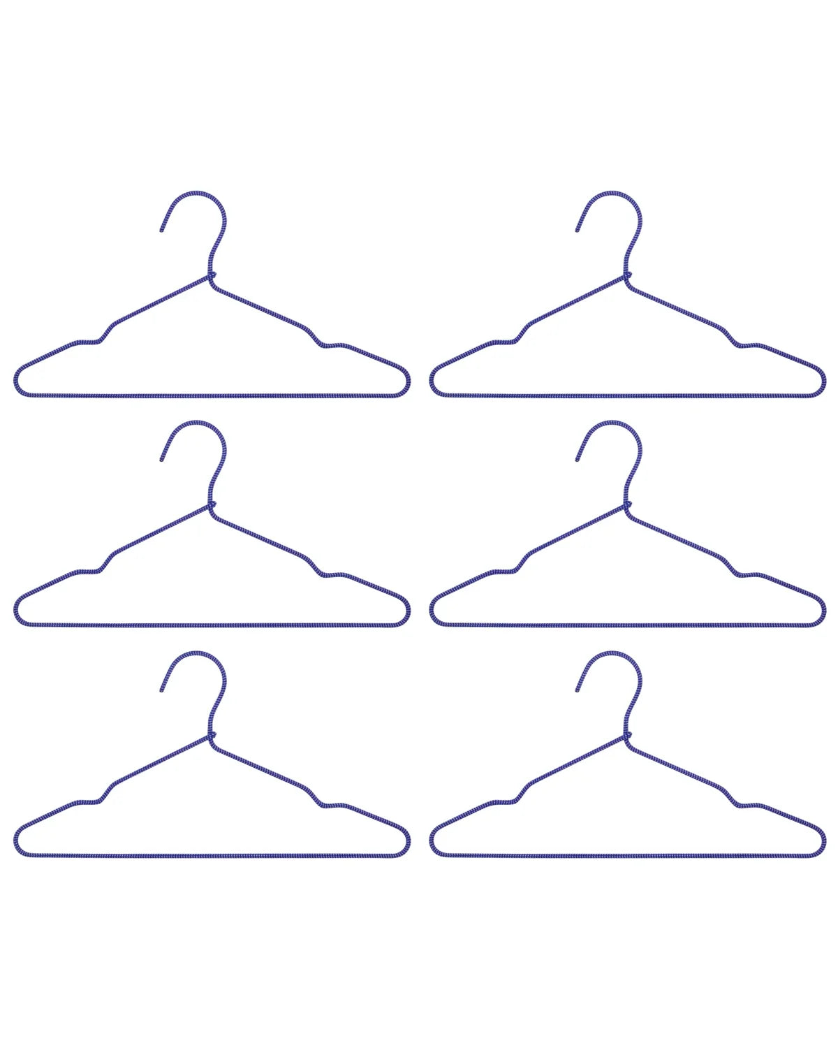 Hanger Wire - Set of 6 - Blue