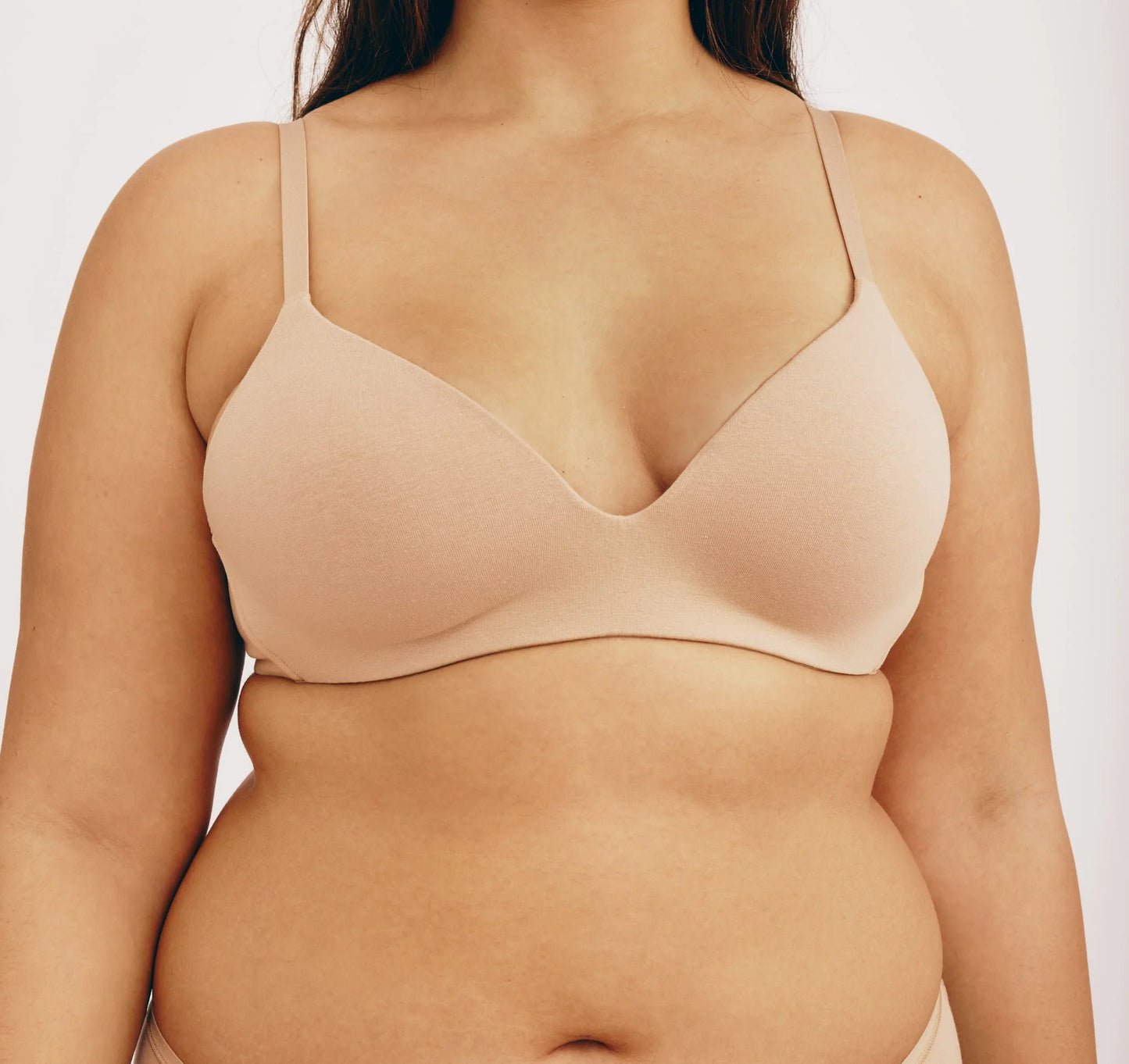 Core Wireless Plunge Bra - Hazelnut