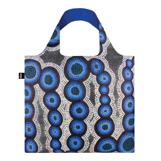 KIRSTEN NANGALA EGAN Water Dreaming Blue Recycled Bag