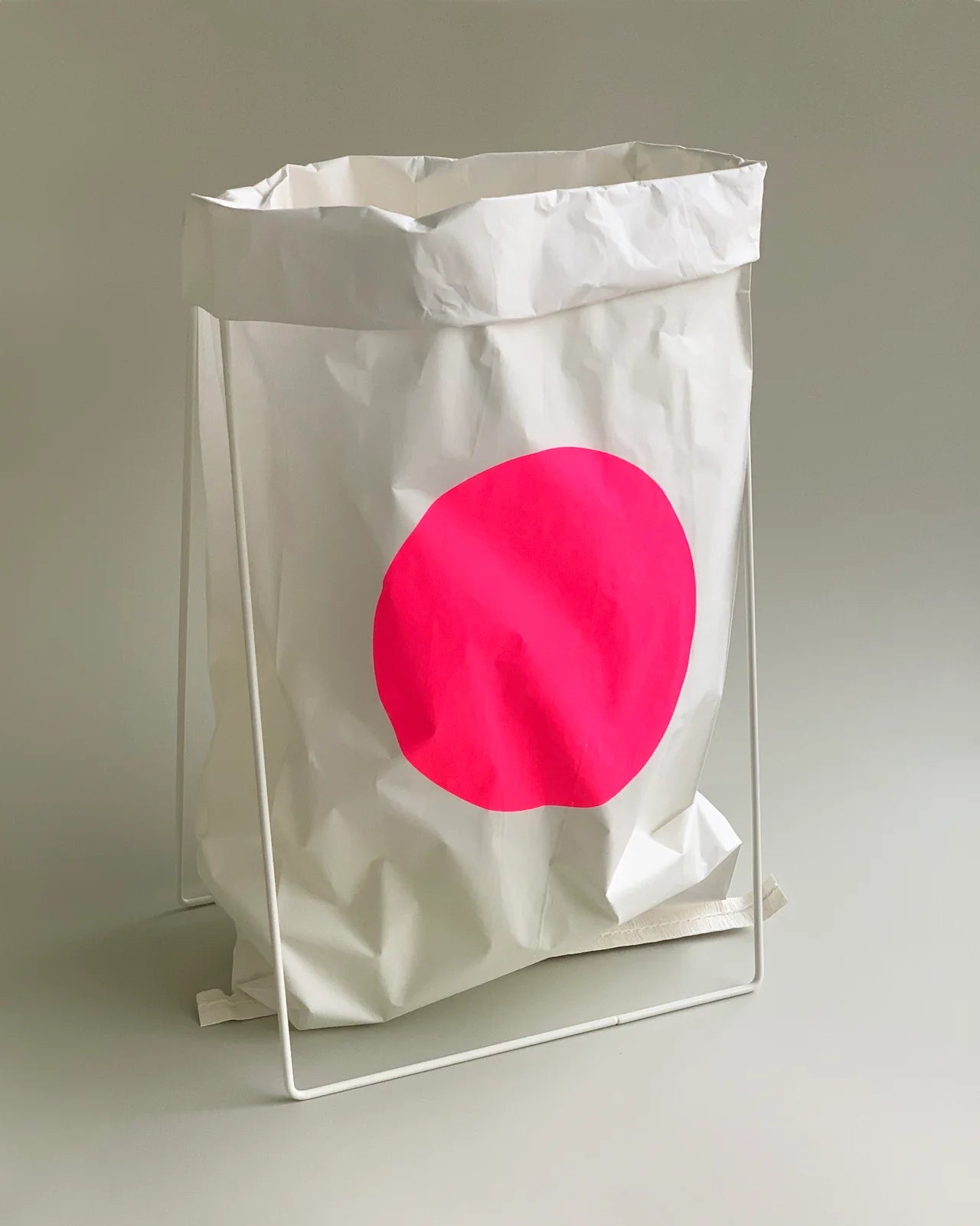 Paper Bag Holder - White