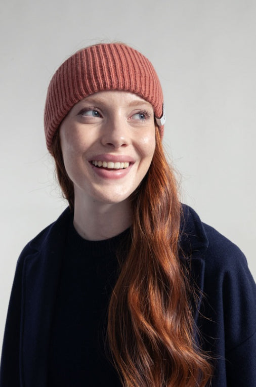 Lara Cashmere Headband - Pink Pompelmo