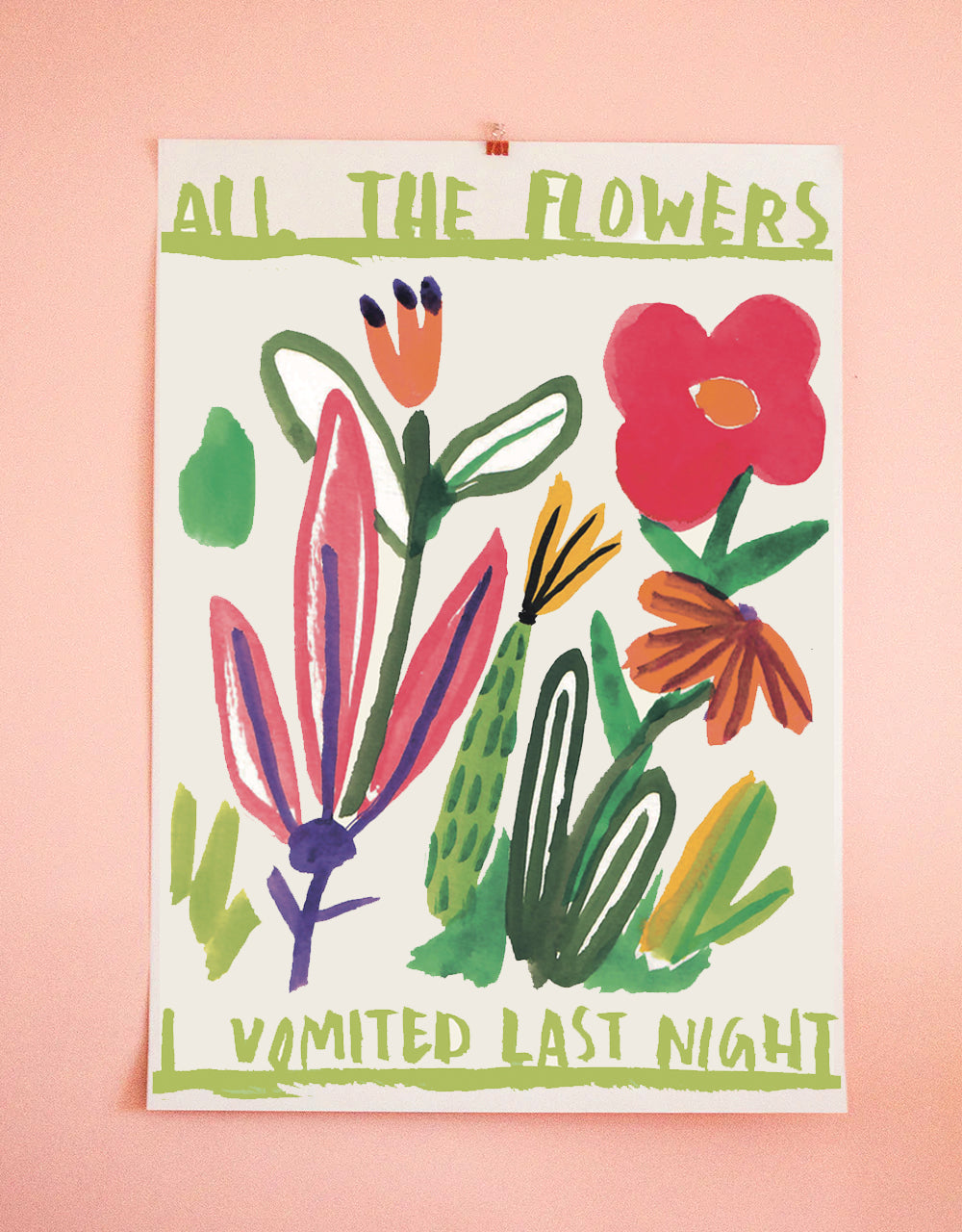 "ALL THE FLOWERS" Art Print